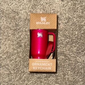 Stanley Pink Ornament Keychain